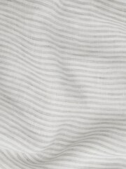 Reiss Oatmeal Stripe Ruban Linen Long Sleeve Shirt - Image 5 of 5