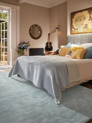 Hug Rug Blue Luxury Wool Throw - Image 1 of 4