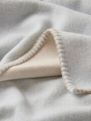 Hug Rug Blue Luxury Wool Throw - Image 4 of 4