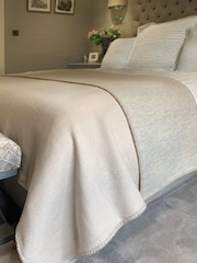 Hug Rug Cream Luxury Wool Throw - Image 1 of 3