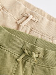 Khaki Green/Cream Baby Cargo Joggers 2 Pack - Image 4 of 7