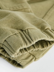 Khaki Green/Cream Baby Cargo Joggers 2 Pack - Image 6 of 7