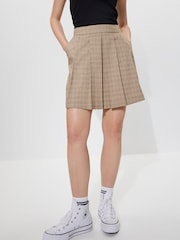 Brown Sparkle Check Mini Skirt - Image 3 of 7