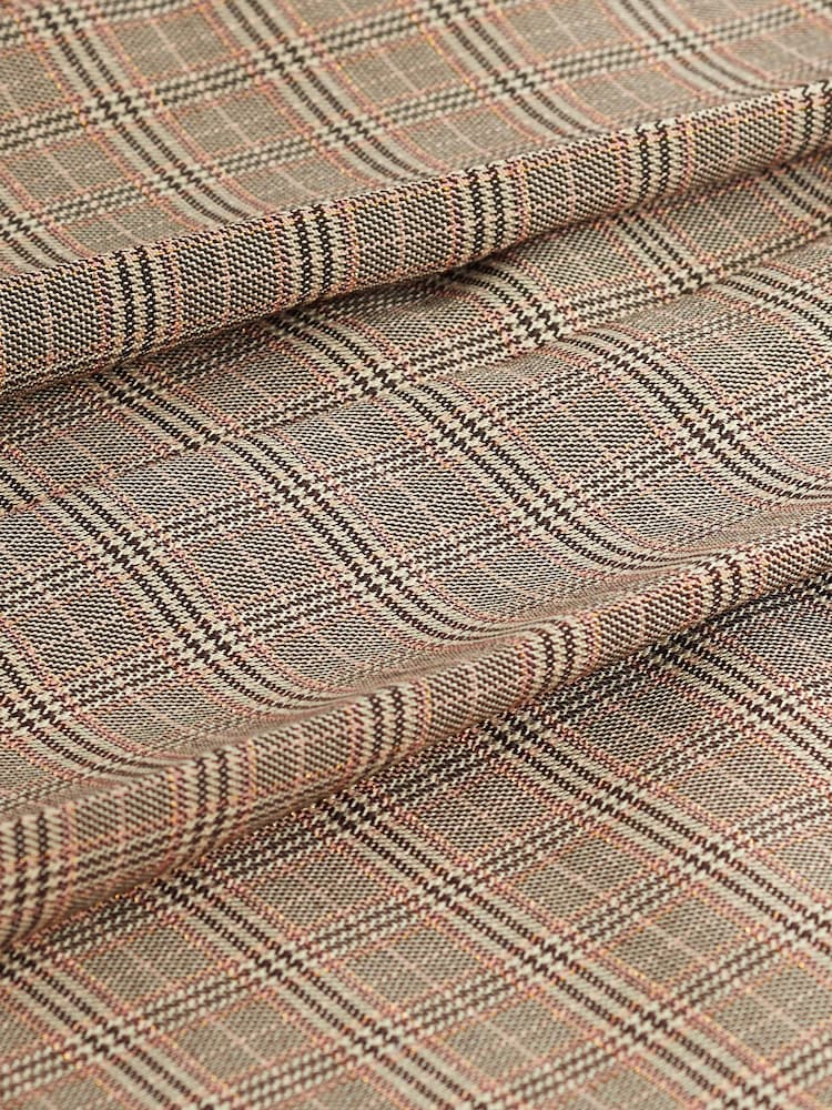 Brown Sparkle Check Mini Skirt - Image 7 of 7