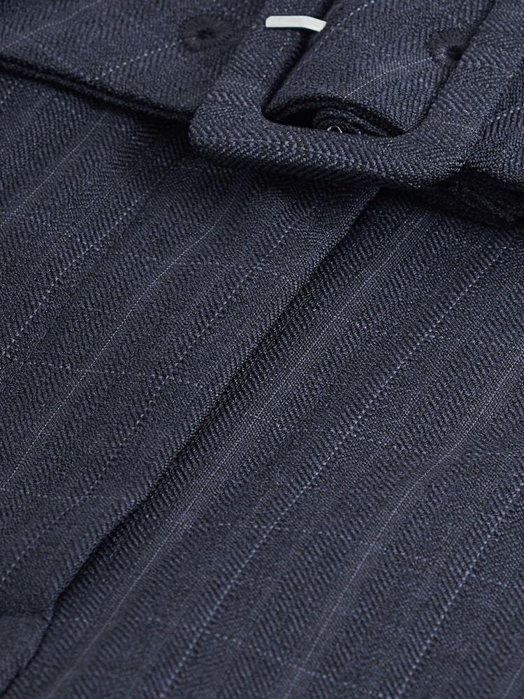 Marineblau/blau - Straight-Leg-Hose mit Gürtel in Tailored Fit - Bild 7 von 7