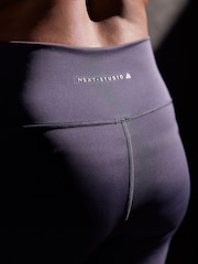 Navy Blue Active Studio Sports Wrap Front High Waist Full Length Leggings - Image 6 of 7