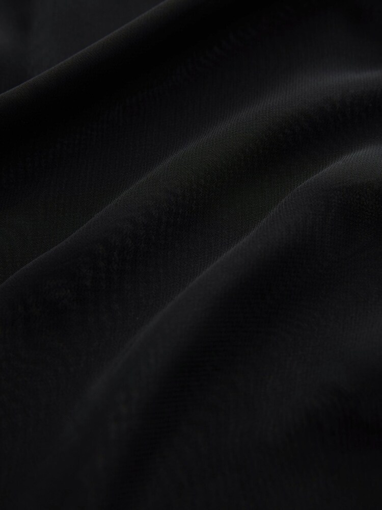 Black Signature Embroidered Sheer Slip - Image 7 of 7