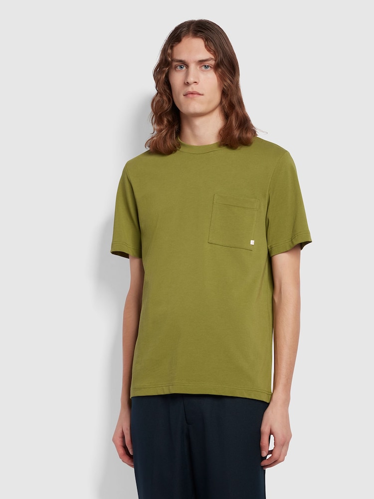 Farah Stacy Pocket T-Shirt in White - Image 1 of 5