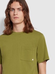 Farah Stacy Pocket T-Shirt in White - Image 4 of 5
