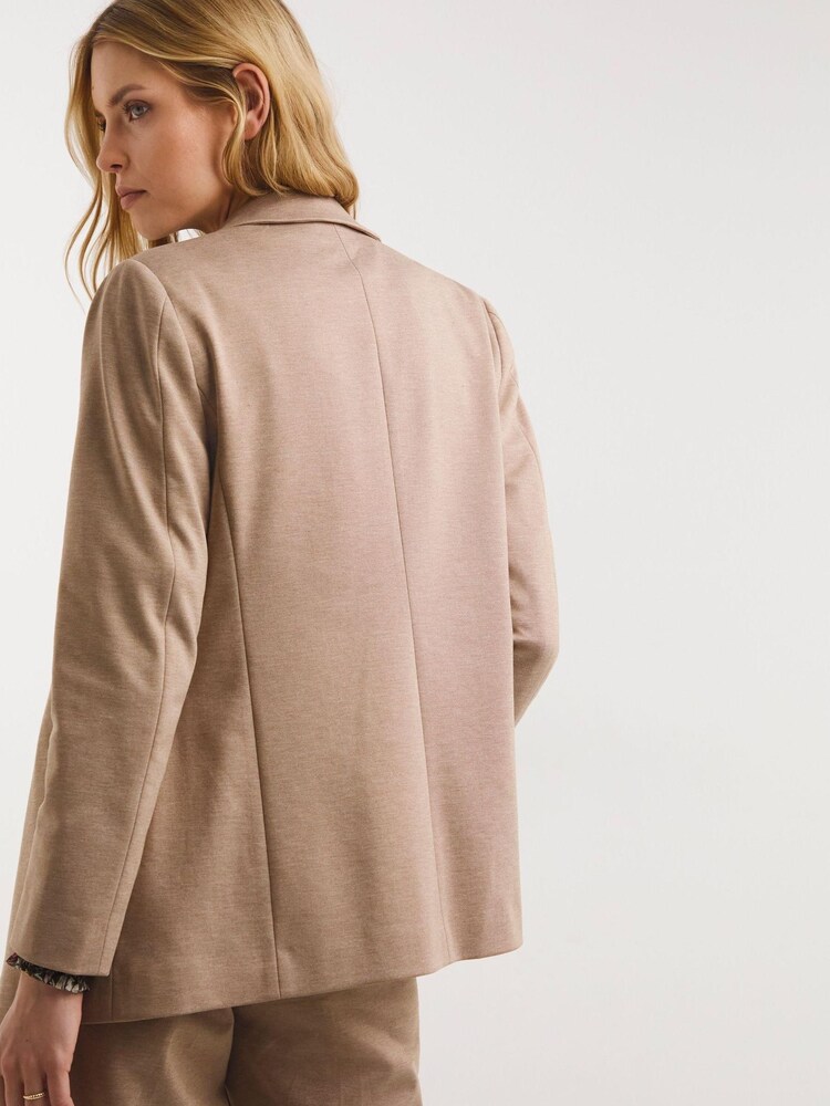 JD Williams Nude Double Breasted Ponte Blazer - Image 2 of 4