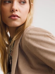JD Williams Nude Double Breasted Ponte Blazer - Image 4 of 4