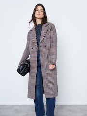 Another Sunday Formal Coat In Heritage Check Wool Blend In Brown - Image 1 of 7