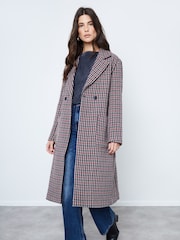 Another Sunday Formal Coat In Heritage Check Wool Blend In Brown - Image 3 of 7
