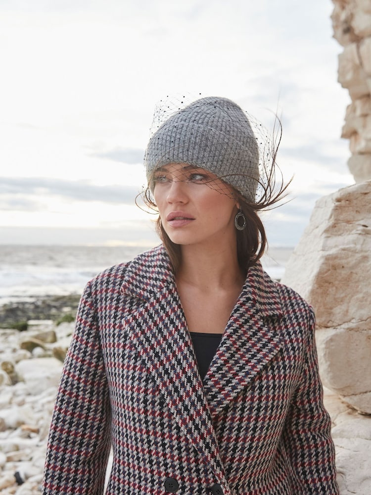 Another Sunday Formal Coat In Heritage Check Wool Blend In Brown - Image 8 of 8