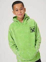 Angel & Rocket Green Minecraft Hoodie - Image 1 of 6