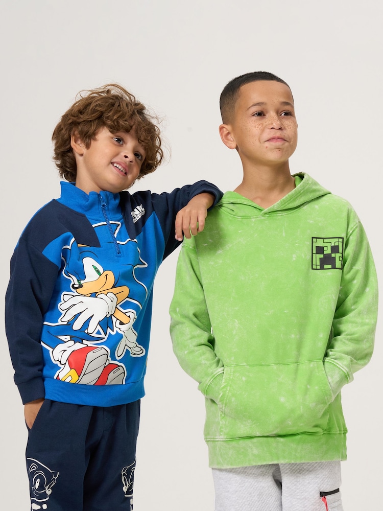 Angel & Rocket Green Minecraft Hoodie - Image 2 of 6