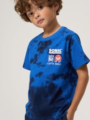 Angel & Rocket 100% Cotton Sonic Graphic Tie Dye T-Shirt - Image 1 of 4