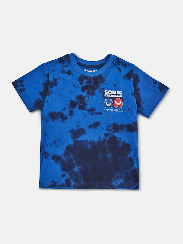 Angel & Rocket 100% Cotton Sonic Graphic Tie Dye T-Shirt - Image 2 of 4