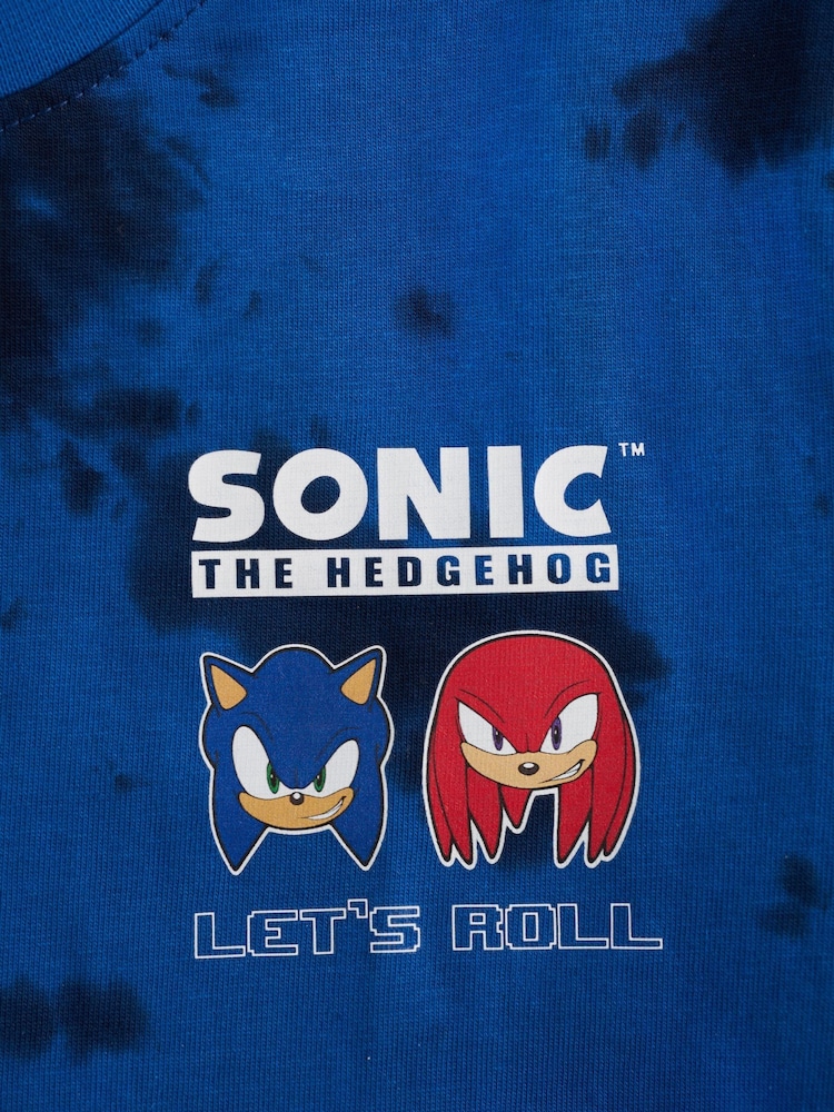 Angel & Rocket 100% Cotton Sonic Graphic Tie Dye T-Shirt - Image 4 of 4