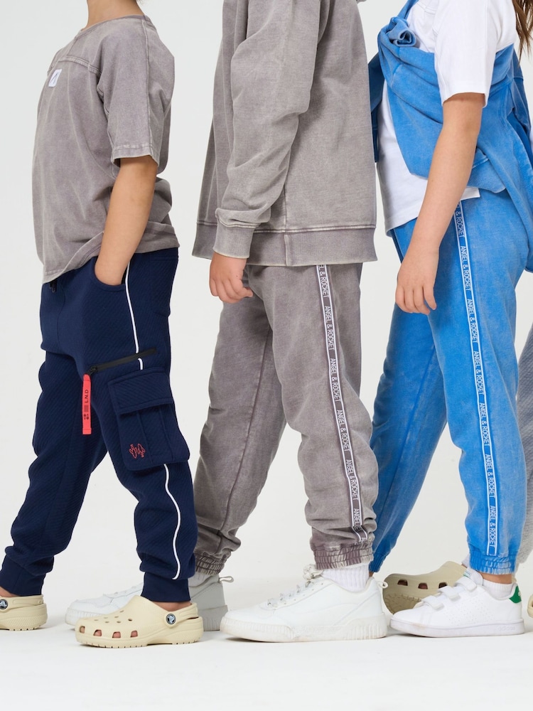 Angel & Rocket Dark Blue Frank Pocket Cargo Joggers - Image 4 of 4 Angel & Rocket Dark Blue Frank Pocket Cargo Joggers - Image 4 of 4