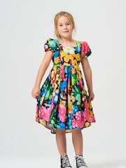 Angel & Rocket Multi Evita Printed Tie Back Print Dress - Image 1 of 4