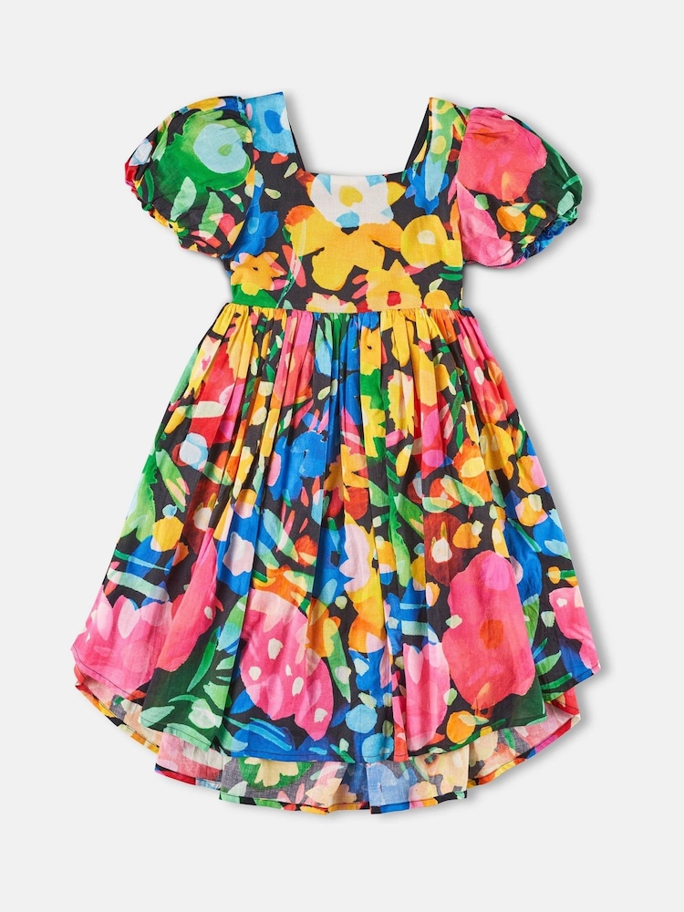 Angel & Rocket Multi Evita Printed Tie Back Print Dress - Image 2 of 4