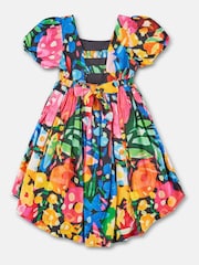 Angel & Rocket Multi Evita Printed Tie Back Print Dress - Image 3 of 4