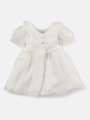 Angel & Rocket Cream Grace Frill Collar Tie Sash Dress - Image 2 of 4