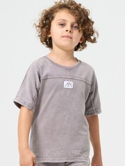 Angel & Rocket Grey Evan Acid Wash T-Shirt - Image 1 of 5