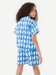 Angel & Rocket Blue Bea Woven Butterfly Shorts - Image 2 of 8