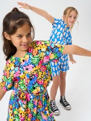 Angel & Rocket Blue Bea Woven Butterfly Shorts - Image 5 of 8