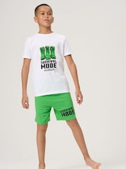 Angel & Rocket Natural 100% Cotton Minecraft Pyjamas - Image 1 of 5
