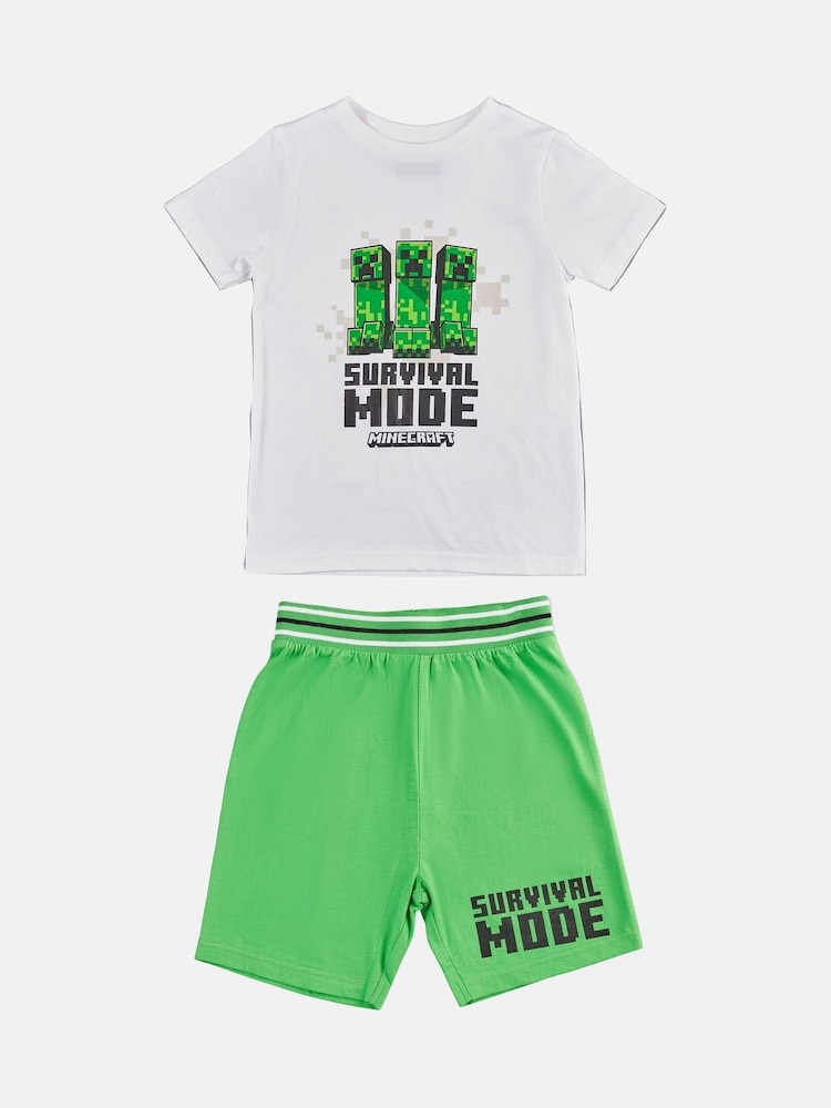 Angel & Rocket Natural 100% Cotton Minecraft Pyjamas - Image 2 of 5