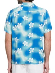 Original Penguin Blue Short Sleeve Flower Print Resort Shirt - Image 2 of 3