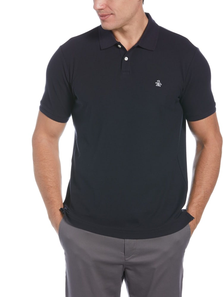 Original Penguin Blue Daddy Pique Polo - Image 1 of 3