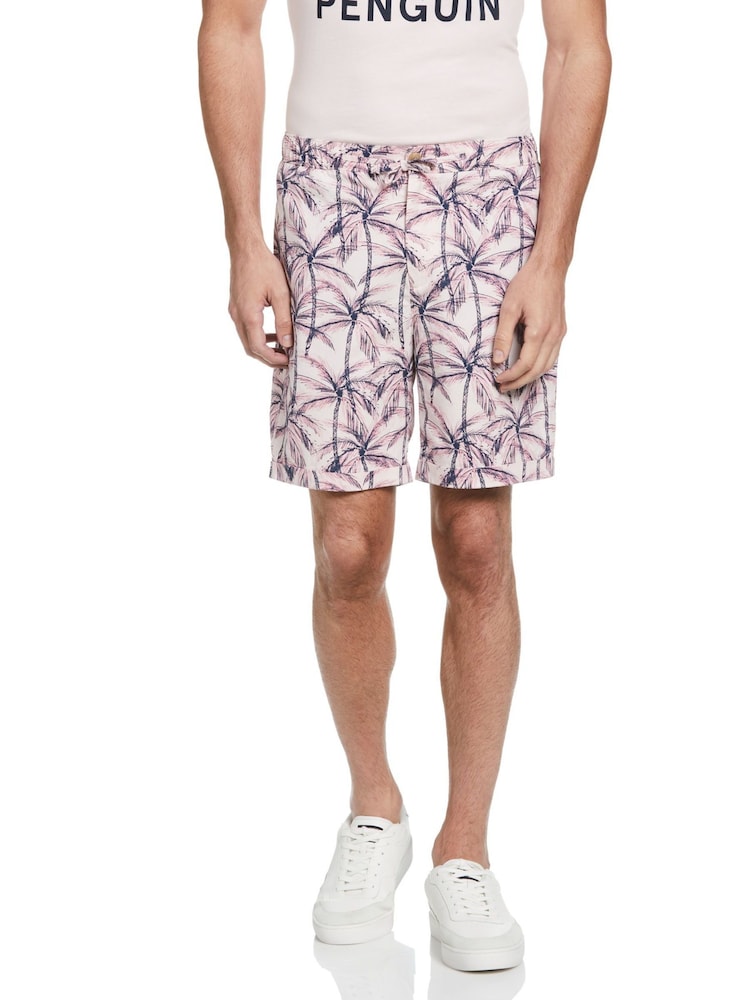 Original Penguin Pink Cotton/Linen Shorts - Image 1 of 2