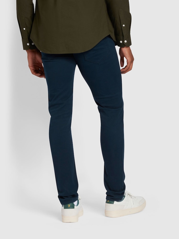 Farah Blue Endmore Twill Chinos - Image 2 of 5