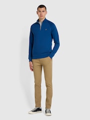 Farah Blue Endmore Twill Chinos - Image 3 of 4