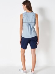 Crew Clothing Company White Cotton Jersey Top - Image 2 of 5
