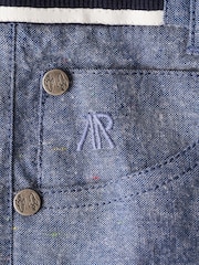 Angel & Rocket Blue Lorenzo Chambray Trousers - Image 5 of 5
