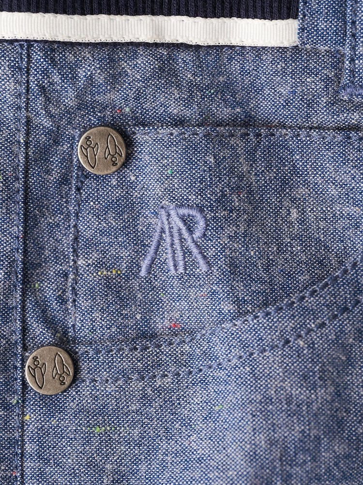 Angel & Rocket Blue Lorenzo Chambray Trousers - Image 5 of 5