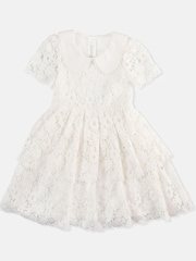 Angel & Rocket Mavea White Lace Tiered Dress - Image 15 of 17