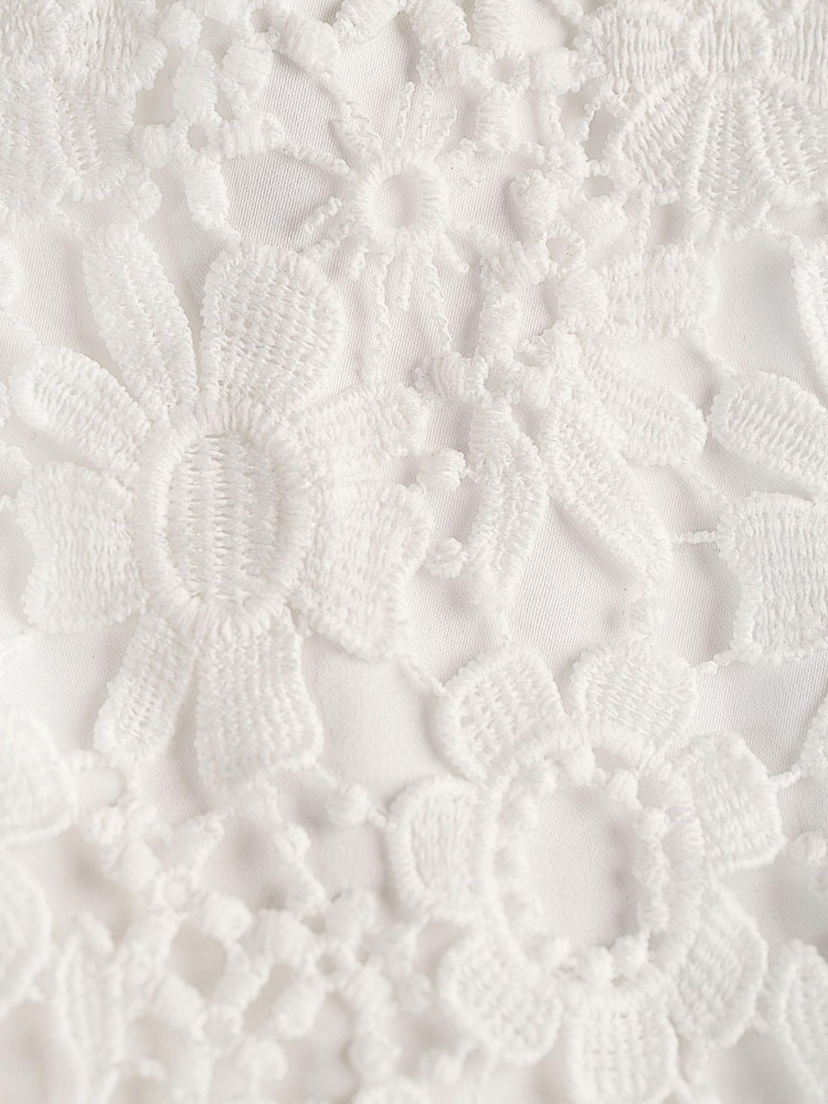 Angel & Rocket Mavea White Lace Tiered Dress - Image 17 of 17