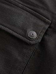 Black Motionflex Stretch Cargo Trousers - Image 10 of 10