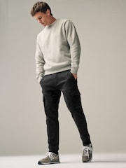 Black Motionflex Stretch Cargo Trousers - Image 4 of 10