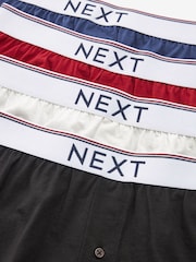 Red/Blue/White/Grey 4 pack Boxers - Image 7 of 7