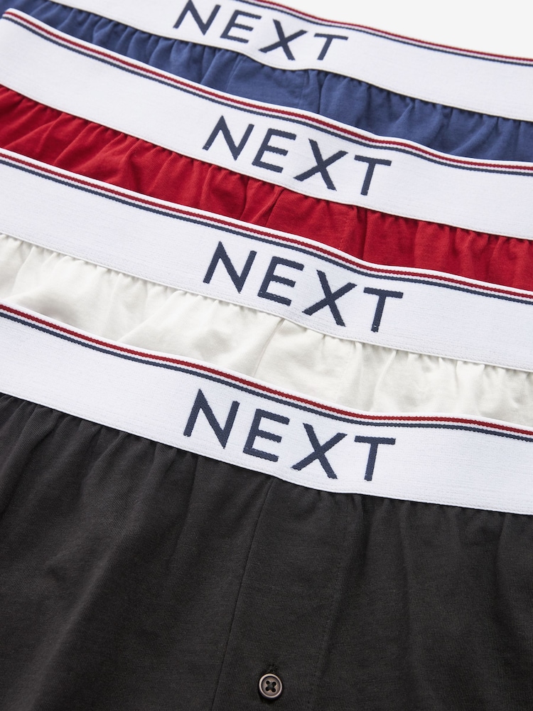 Red/Blue/White/Grey 4 pack Boxers - Image 7 of 7
