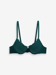 Pink/Green Push Up Pad Plunge Lace Bras 2 Pack - Image 4 of 5