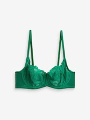 Red/Green/Cream Non Pad Balcony Lace Bras 3 Pack - Image 8 of 8
