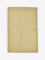 Ochre Yellow Bobble Bath Bath Mat - Image 3 of 5